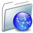 Network Folder Graphite Smooth Icon